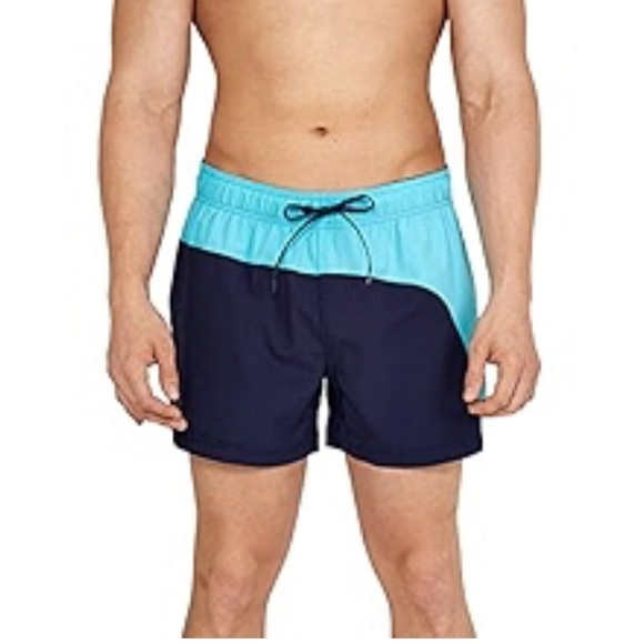 Speedo Redondo Edge 14” blue swim trunks size Large - Picture 1 of 10